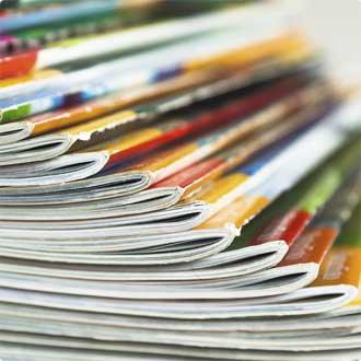 selection of magazines